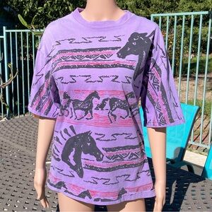 Miller’s Horse Print Lavender Women's Tee
